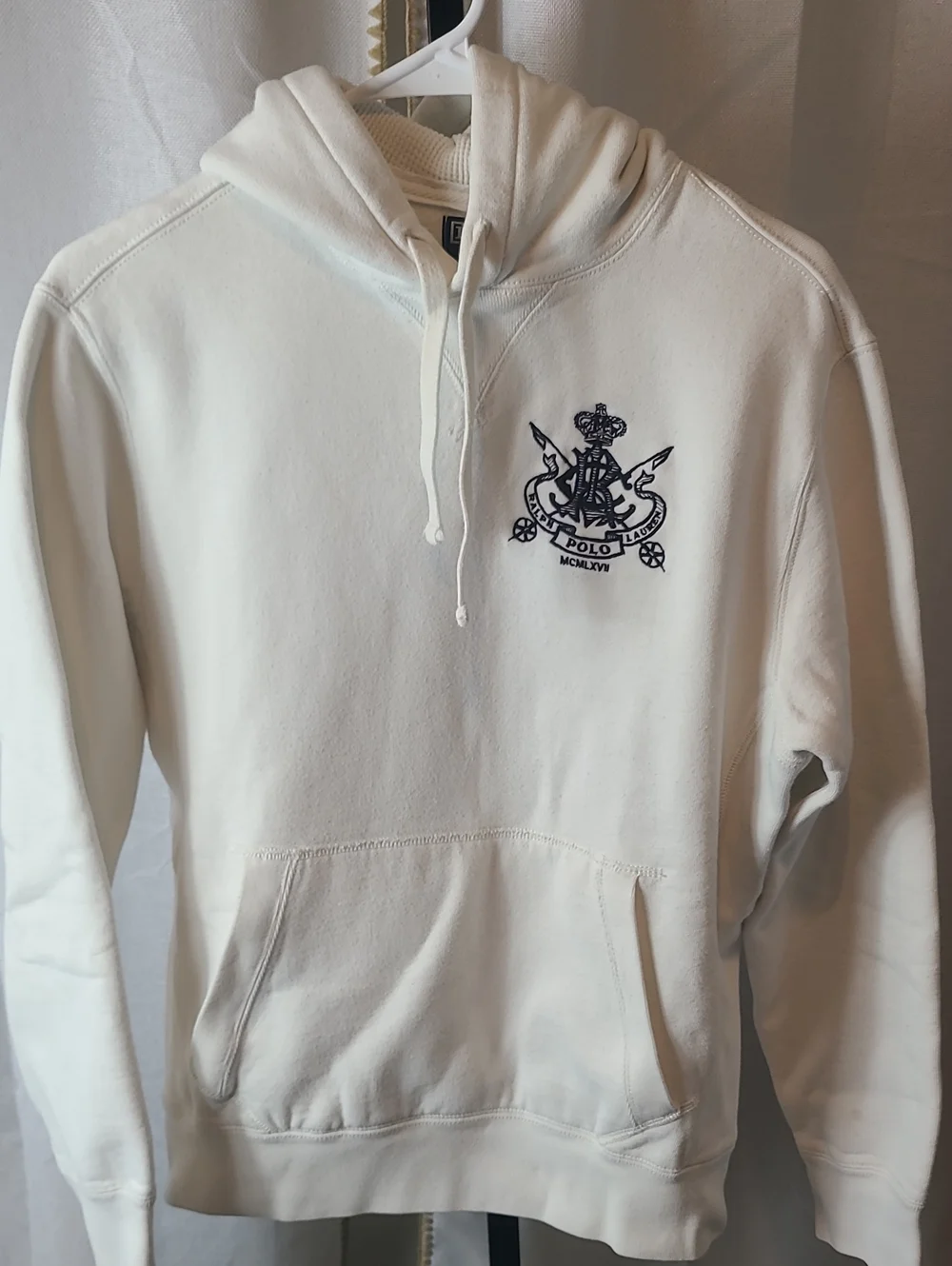 Vintage Polo Ralph Lauren waffle knit Hoodie MCMLXVII Size Med
